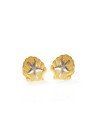 Brinco Fixo Concha 13mm c/ Estrela Do Mar  (Rodio) - 00 - 13mm x 13mm - 2.00gr