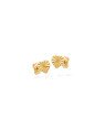 Brinco Fixo Coracao Mini Diamantado - 00 - 6mm x 6mm - 0.62gr
