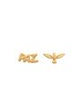 Brinco 1 Lado Paz Ret.1 Lado Espirito Santo  - 00 - 12mm x 6mm - 0.86gr