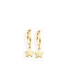Brinco Argola 13mm c/ Estrela Lisa - 00 - 13mm x 25mm - 1.50gr