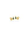 Brinco Tranca Gota 6mm Reticulada P/ Resina (Azul Turquesa) - 00 - 6mm x 6mm - 0.41gr