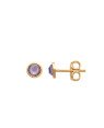 Brinco Cabuchao 4mm p/ Pedra Chaton (Light Ametista) - 00 - 4mm x 4mm - 0.67gr