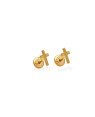 Brinco TP Cruz Diamantada 6mm  - 00 - 4mm x 6mm - 0.37gr