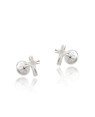 Brinco AG TP Cruz Diamantada 6mm  - G5 - 4mm x 6mm - 0.50gr