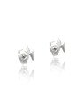 Brinco AG Raio Facetado 6mm  - G5 - 2mm x 6mm - 0.40gr