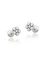 Brinco AG TP Flor Reta 6mm (Envelhecido) - G5 - 6mm x 6mm - 0.74gr