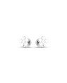 Brinco AG TP Flor Reta 6mm (Sem Envelhecer) - G5 - 6mm x 6mm - 0.74gr