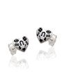 Brinco AG Coracao Estampado Amuletos da Sorte  - G3 - 8mm x 7mm - 0.94gr