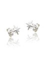 Brinco AG Estrela 8 Pontas Estampada 6mm  - G5 - 6mm x 6mm - 0.48gr