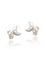 Brinco AG Lua c/ Rosto 6mm  - G5 - 6mm x 6mm - 0.53gr