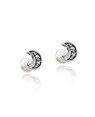 Brinco AG (Envelhecido) TP Lua c/ 3 Estrelas 6mm  - G5 - 6mm x 6mm - 0.55gr