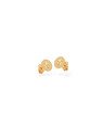 Brinco Redondo 8mm Estampado Bolinhas c/ Estrela  - 00 - 8mm x 8mm - 1.07gr