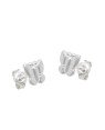 Brinco AG Borboleta 6mm  - G5 - 6mm x 6mm - 0.78gr