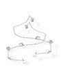 Brinco AG Palito c/ Corrente p/ 4 Redondos  Liso - G5 - 6mm x 170mm - 2.98gr