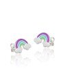 Brinco AG Arco-Iris c/ Nuvens - G5 - 13mm x 14mm - 1.41gr