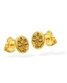 Brinco Olho de Buda  - 00 - 4mm x 4mm - 1.00gr