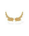 Brinco Ear Cuff c/ 5 Coracoes Diamantados - 00 - 8mm x 31mm - 3.16gr