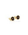 Brinco Redondo Estampado Onda 8mm  - 00 - 8mm x 8mm - 1.14gr