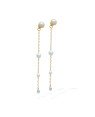 Brinco Cabuchao p/ Corrente 2 Perolas 1 Zirconia - 00 - 8mm x 76mm - 2.31gr