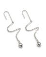 Brinco AG Gancho c/ Corrente Cingapura e 1 Bola 6mm - G3 - 6mm x 108mm - 2.79gr