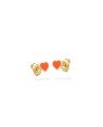 Brinco Coracao c/ Borda p/ Resina  - 00 - 4mm x 4mm - 0.40gr