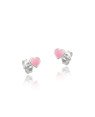 Brinco AG Coracao c/ Borda p/ Resina - G6 - 4mm x 4mm - 0.46gr