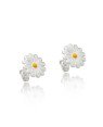 Brinco AG Margarida Reticulada p/ Resina - G3 - 11mm x 11mm - 1.73gr