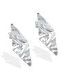 Brinco AG c/ 2 Triangulos 17mm Textura Organica S/ Vazar - G3 - 15mm x 35mm - 3.58gr