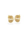 Brinco c/ 2 Leques Diamantados - 00 - 15mm x 15mm - 1.75gr