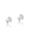 Brinco AG Oval 8x6 Nossa Sra das Gracas Borda Oracao - G5 - 6mm x 8mm - 0.78gr