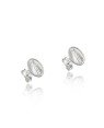 Brinco AG Oval 8x6 Nossa Sra Aparecida Borda Lisa  - G5 - 8mm x 6mm - 0.78gr