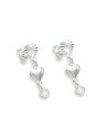 Brinco AG 1 Coracao Liso e 2 Coracoes Diamantados - G3 - 6mm x 25mm - 1.69gr