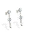 Brinco AG 1 Coracao Diamantado e 2 Coracoes Lisos - G3 - 6mm x 25mm - 1.43gr