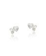 Brinco AG Coracao Diamantado Macico 5mm - G6 - 5mm x 6mm - 0.58gr
