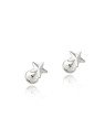 Brinco AG TP Estrela Diamantada Macica  - G6 - 6mm x 6mm - 0.56gr