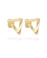 Brinco Triangulo Vazado Textura Organica 19mm - 00 - 20mm x 20mm - 1.32gr