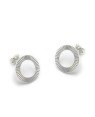 Brinco AG Redondo Vazado Diamantado 13mm - G3 - 13mm x 13mm - 1.52gr
