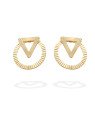 Brinco Triangulo Vaz Diamantado p/ Redondo Vaz Diamantado - 00 - 20mm x 20mm - 2.35gr