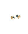 Brinco Estrela Macica p/ Resina (Azul Bandeira) - 00 - 6mm x 6mm - 0.43gr