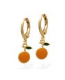 Brinco Argolinha Laranja p/ Resina - 00 - 6mm x 23mm - 1.41gr