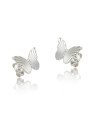 Brinco AG Borboleta 10X7.5mm Diamantada - G5 - 10mm x 8mm - 1.00gr