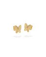 Brinco Borboleta Reta Diamantada 10mm  - 00 - 10mm x 10mm - 1.30gr
