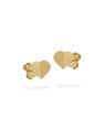 Brinco Coracao 10mm Dobradura  - 00 - 11mm x 10mm - 1.34gr