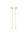 Brinco Passante c/ Borboleta 10x7.5mm Diamantada  - 00 - 10mm x 80mm - 1.12gr