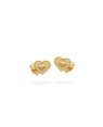 Brinco Coracao 7mm Borda de Corda c/ Detalhes no Centro - 00 - 9mm x 7mm - 0.91gr