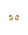 Brinco TP Cupcake 10mm c/ Coracao p/ Resina - 00 - 9mm x 11mm - 1.11gr
