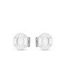 Brinco AG Redondo 10mm Botao Diamantado - G3 - 10mm x 10mm - 1.60gr