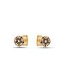 Brinco Redondo c/ Flor 6mm p/ Resina - 00 - 6mm x 6mm - 0.74gr