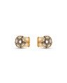 Brinco Redondo c/ Flor 7.5mm p/ Resina  - 00 - 8mm x 8mm - 0.93gr