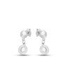 Brinco AG Botao Meio Bola Lisa c/ Botao Diamantado 7.5mm - G3 - 8mm x 19mm - 1.43gr